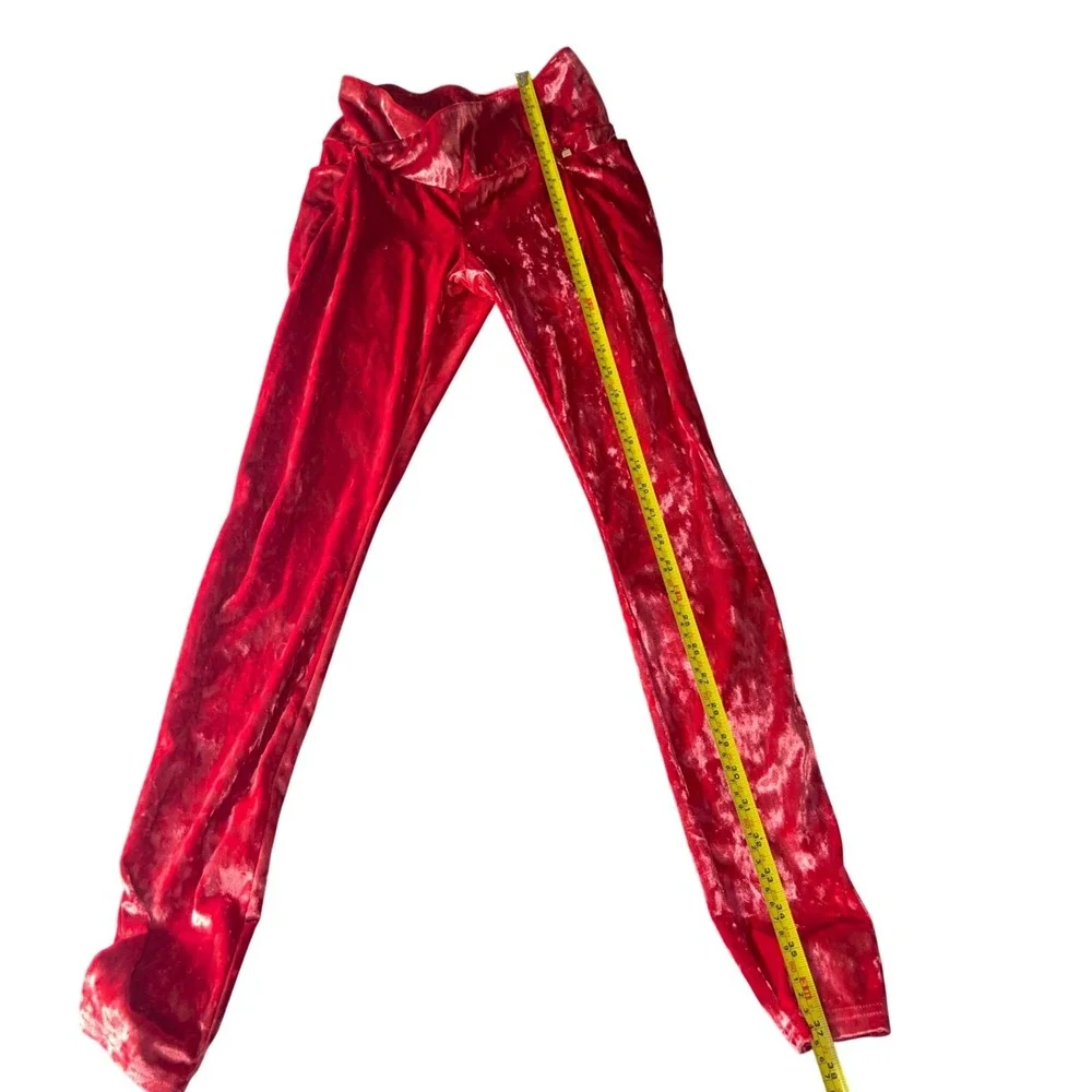 Fabletics Velvet‎ Velour Lounge Pants Leggings Women's Size Small
